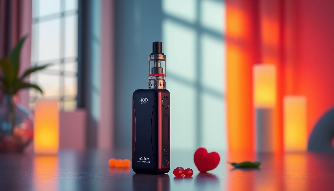 Purchase HQD Surv kaufen with a variety of flavors in a sleek design displayed against a stylish background.