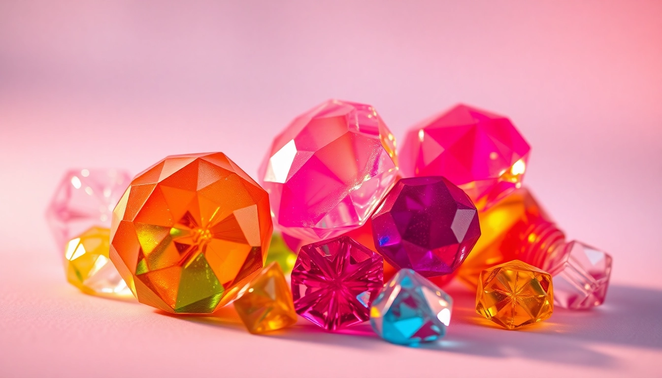 Indulge in delicious Gemini Crystal Candy featuring handcrafted textures and vibrant colors that captivate the senses.