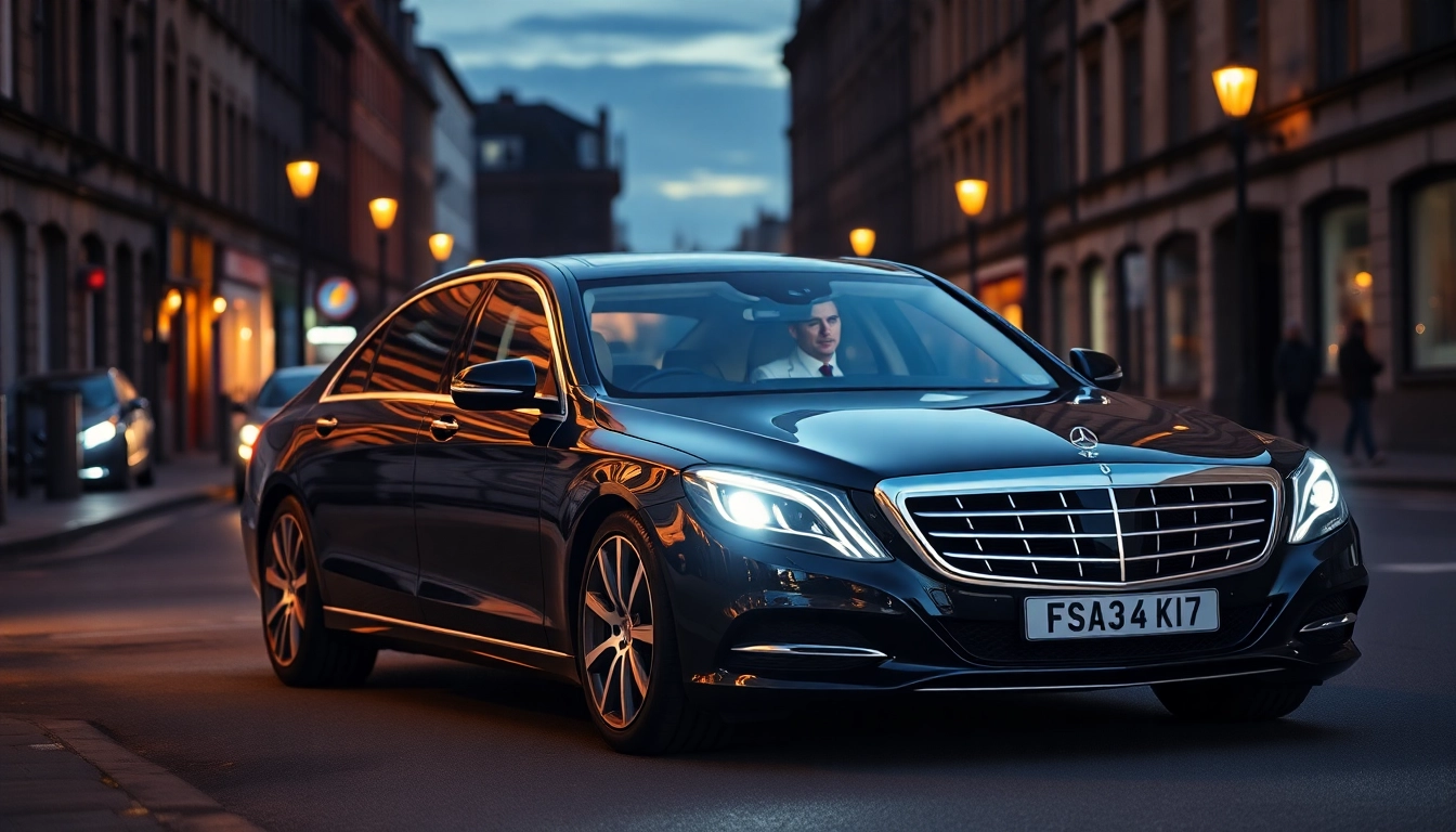 Experience the premium luxury private car service Glasgow with a stylish Mercedes ready to provide exceptional travel comfort.