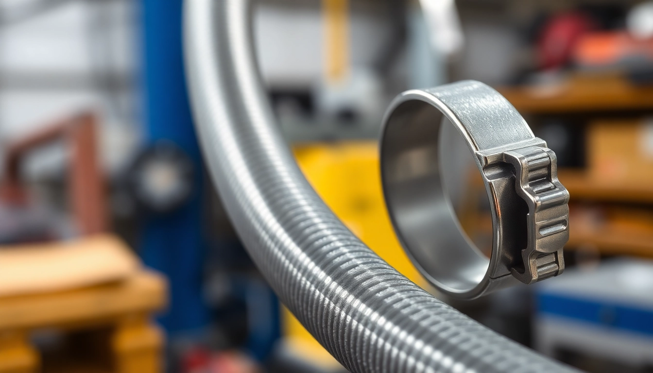 Securely holding a clamp on hose, showcasing stainless steel durability and sophistication.