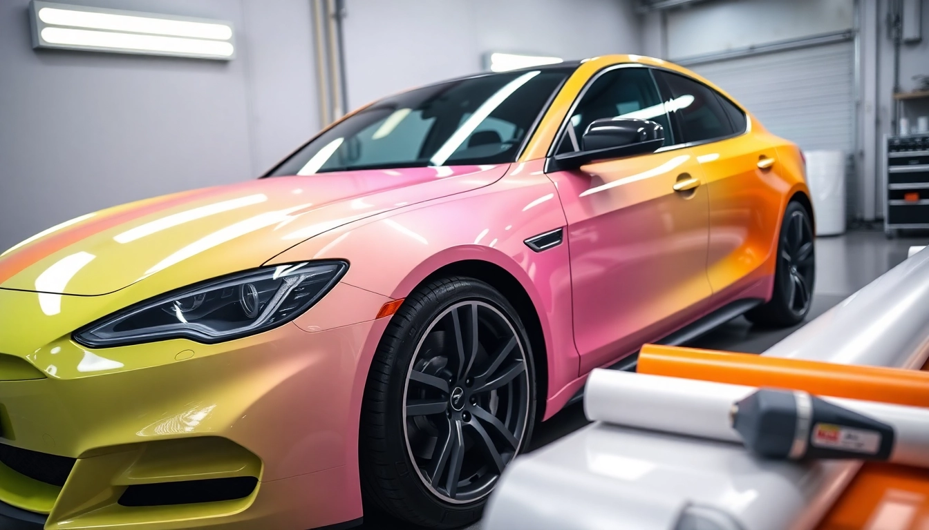 Enhance your vehicle with expert Vinyl Wrap Services showcasing high-quality vinyl application techniques.