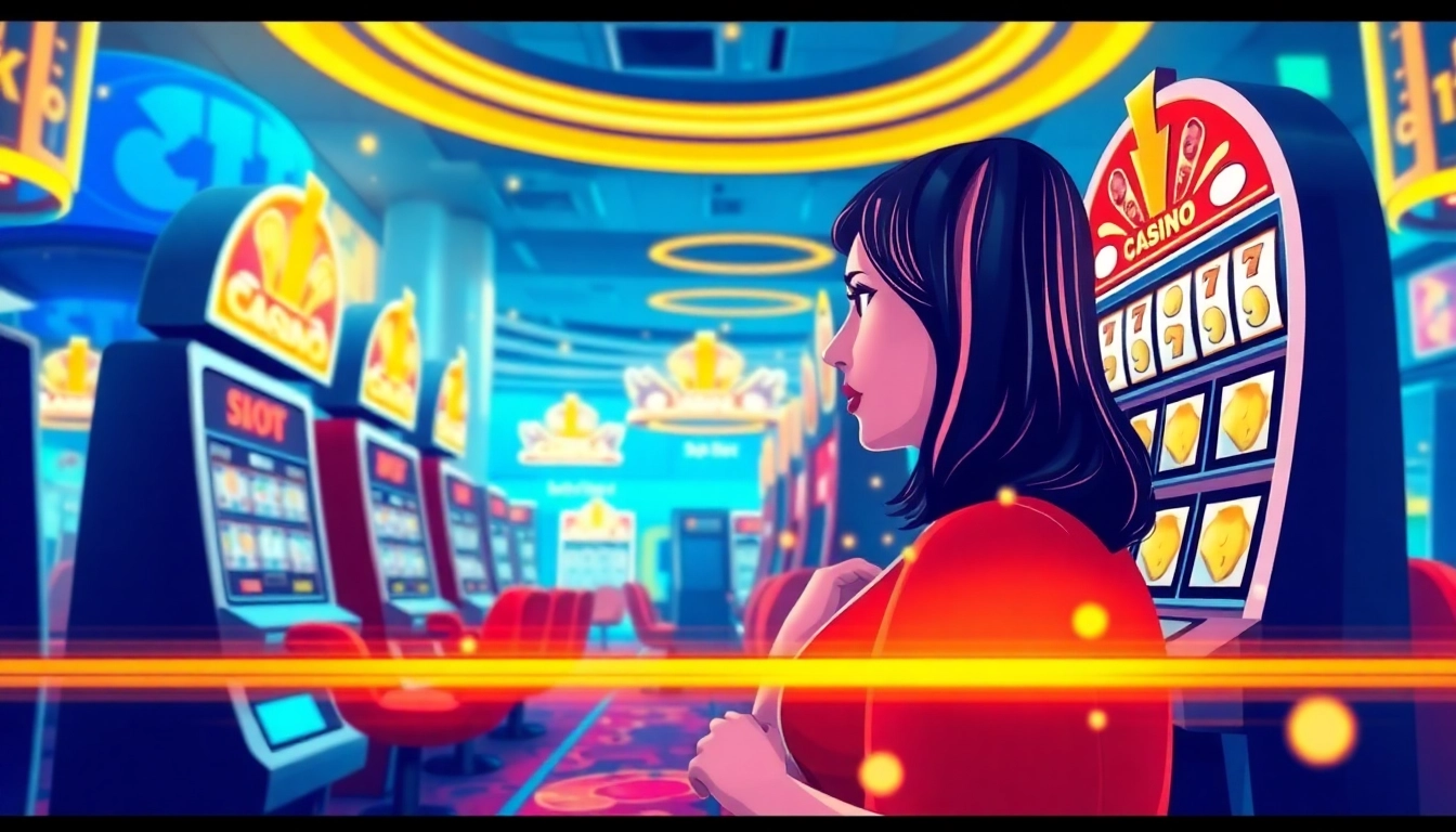 Experience thrilling สล็อต168 gameplay at our top online casino, featuring vibrant slot machines and lively ambiance.