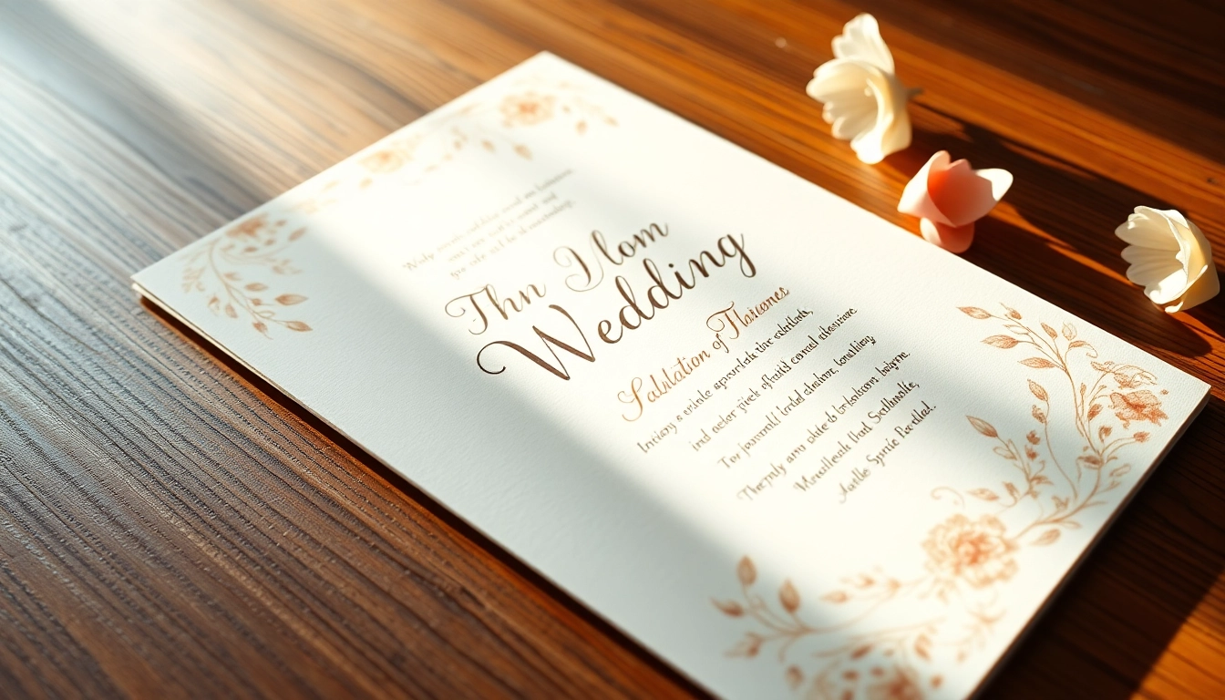 Create a stunning invitation featuring floral designs and elegant typography for weddings.