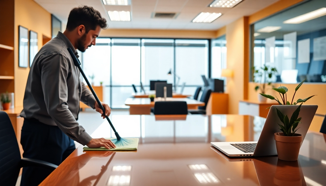 Providing Jacksonville commercial cleaning services for a spotless office space with dedicated professionals.