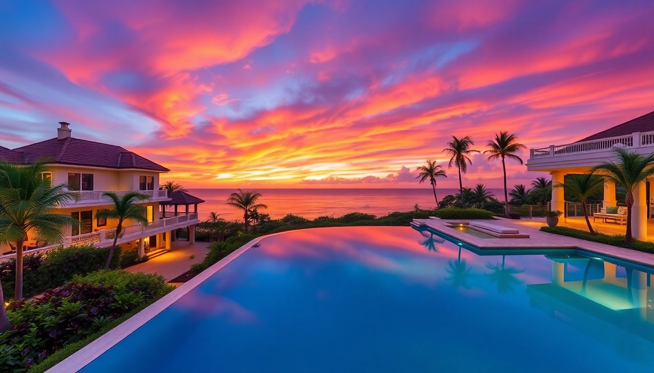 Enjoy breathtaking views from a st martin private luxury villa nestled in tropical surroundings, perfect for relaxation.