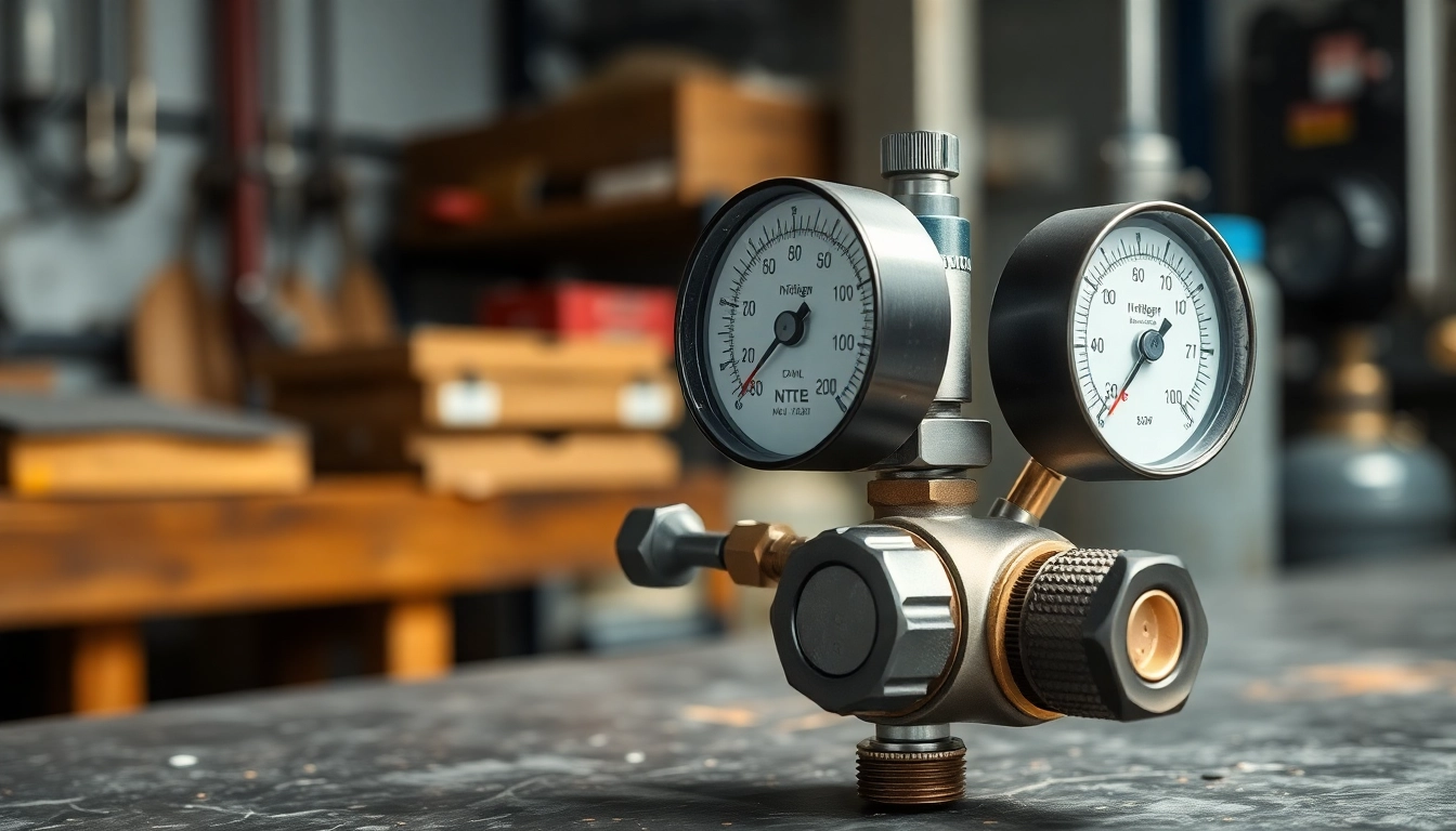 Adjust nitrogen regulator functionality with precision controls and gauges