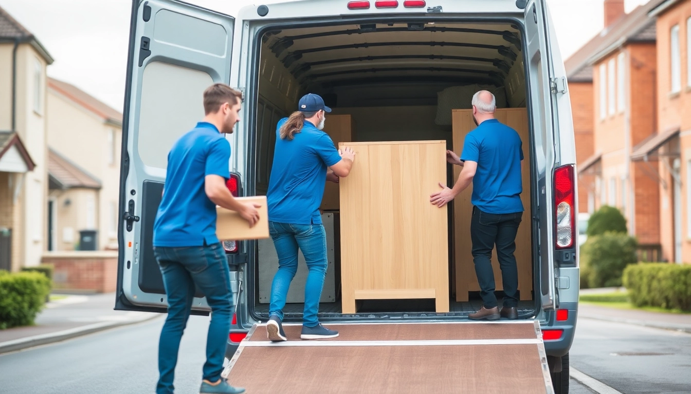 Efficient home removals Keighley with professional movers loading furniture into a van.