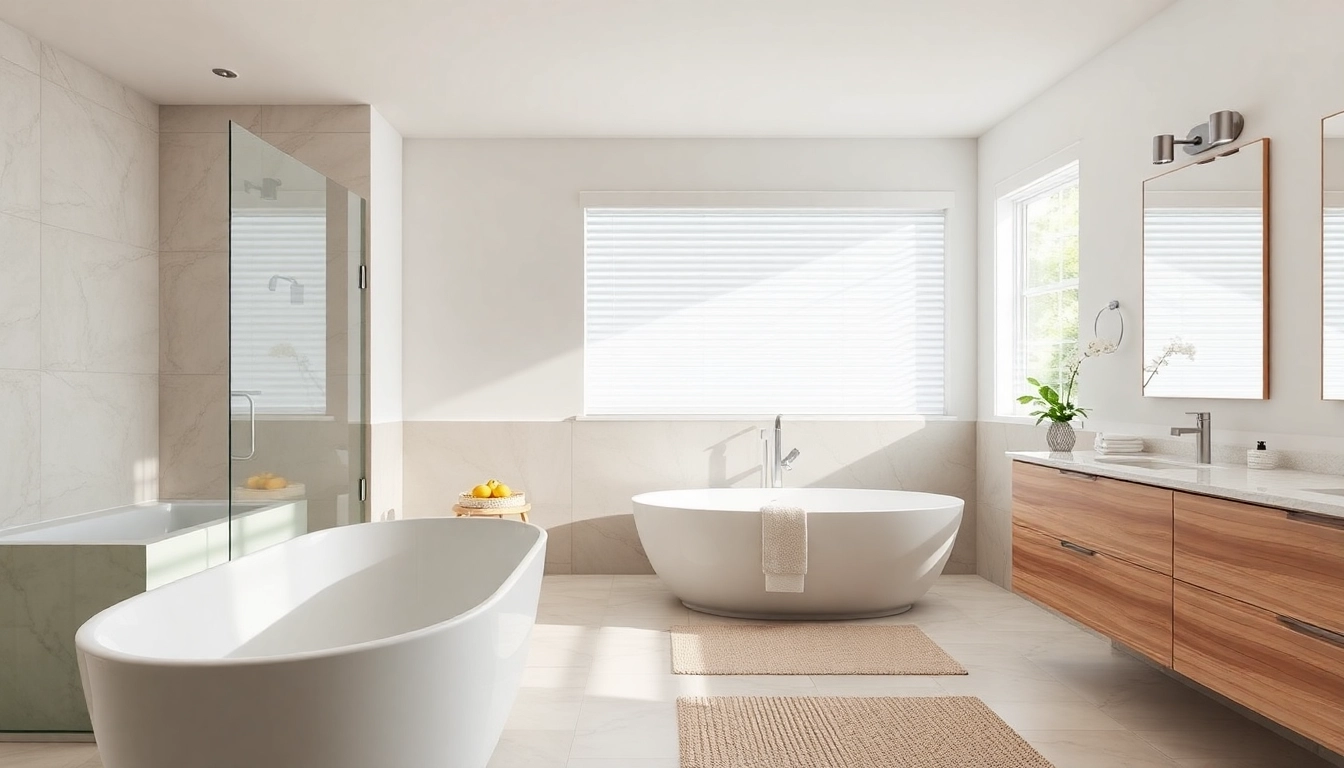 Revamp your bathroom with this stunning bathroom remodel bathroom showcasing a chic design and elegant finishes.