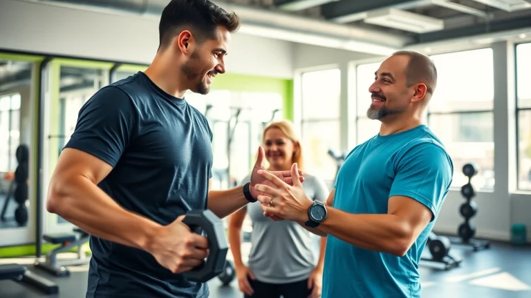 Engaging session of Beginner Personal Training Downtown Jersey City, with a trainer assisting a new client.