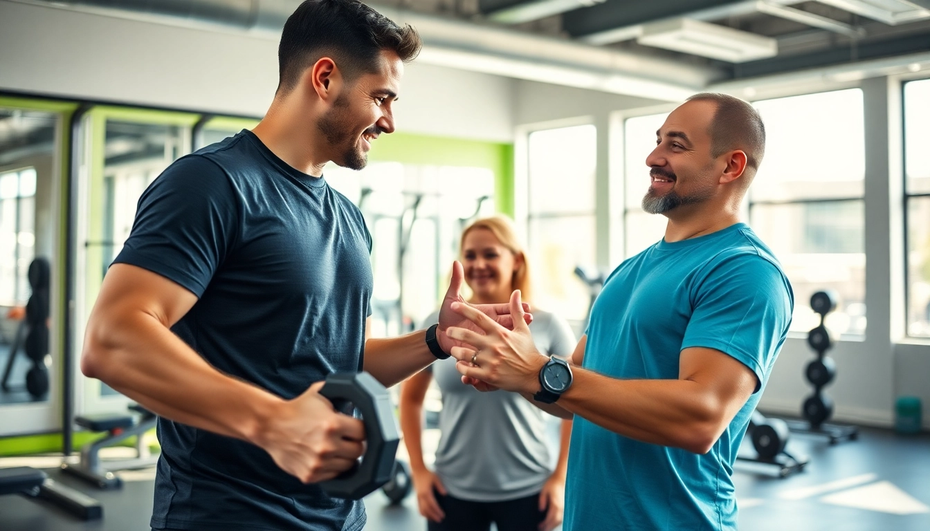 Engaging session of Beginner Personal Training Downtown Jersey City, with a trainer assisting a new client.