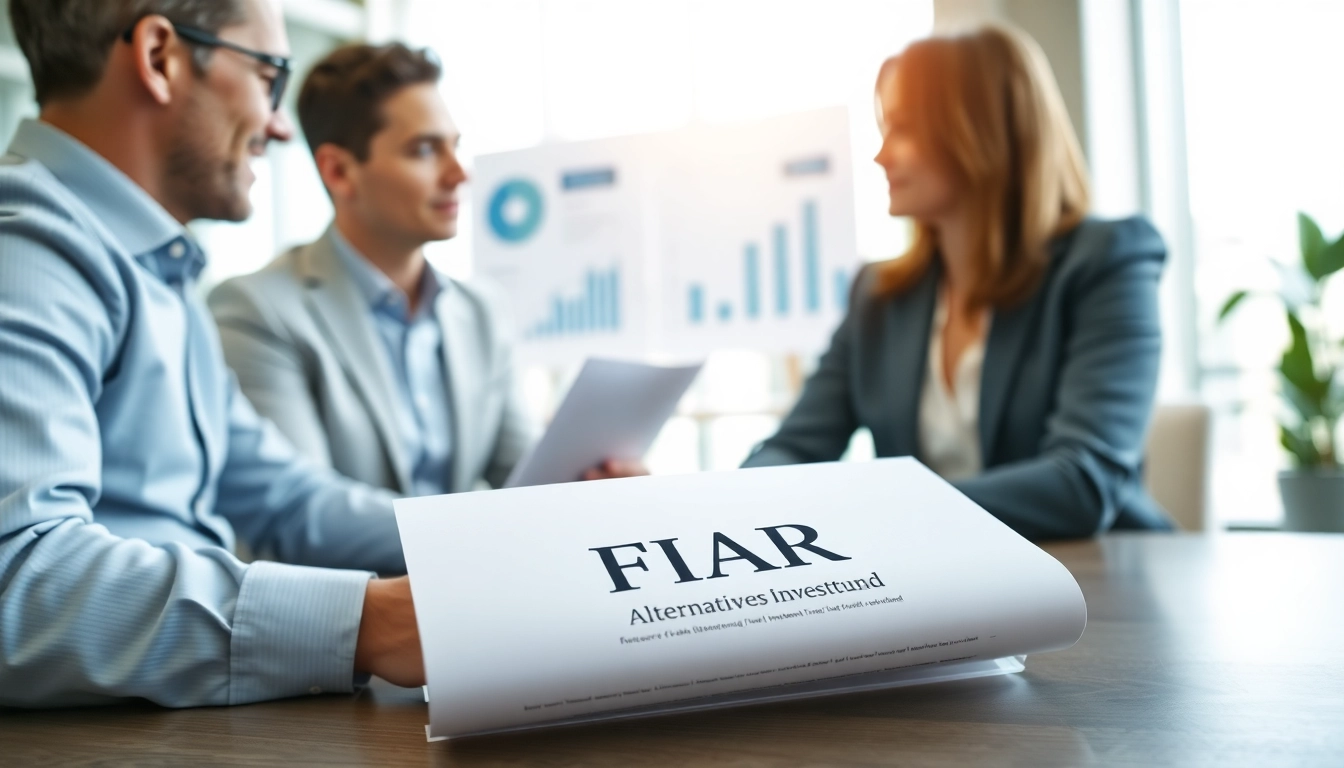 Le fonds d'investissement alternatif réservé présenté dans un contexte de conseil financier professionnel.