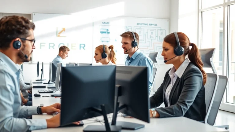 Experience efficient Order Processing Services with a dedicated team in a modern office environment.