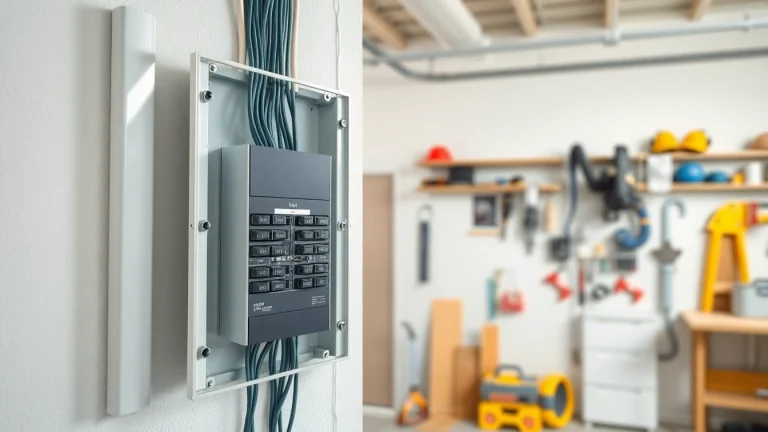 Upgrade your Electrical Panel with professional installation expertise in a modern setting.