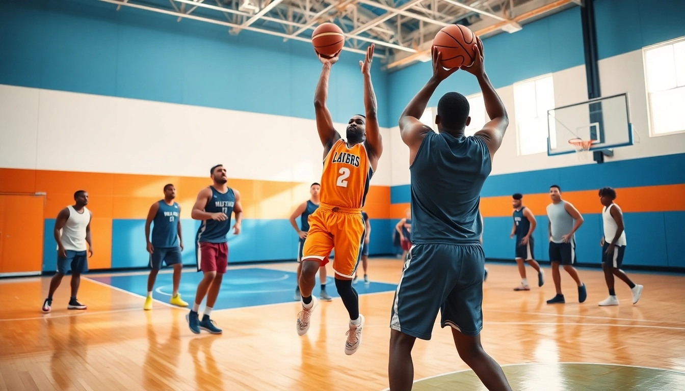 Experience the best basketball training programs in a dynamic training session showcasing energetic drills.