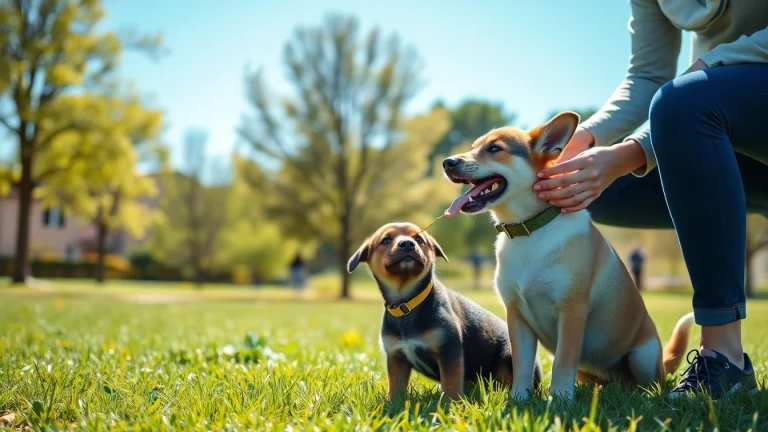Train your puppy effectively with expert Dog Training Irvine techniques in a bright outdoor setting.