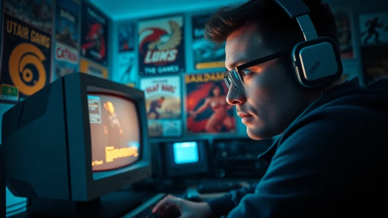 Enjoy playing DOS games with a dedicated gamer in a nostalgic gaming environment.