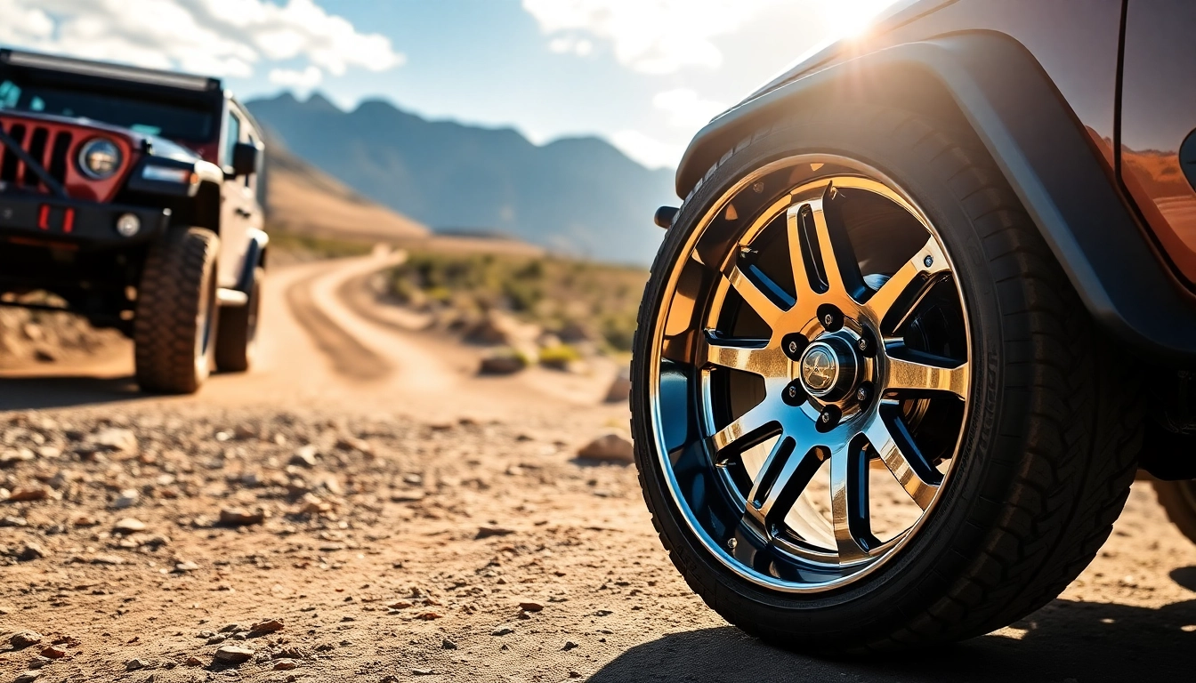 Showcasing XD wheels on an off-road vehicle in a vibrant outdoor setting.
