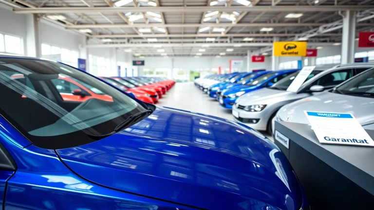 Găsiți auto second hand cu garantie într-un showroom modern cu mașini strălucitoare.