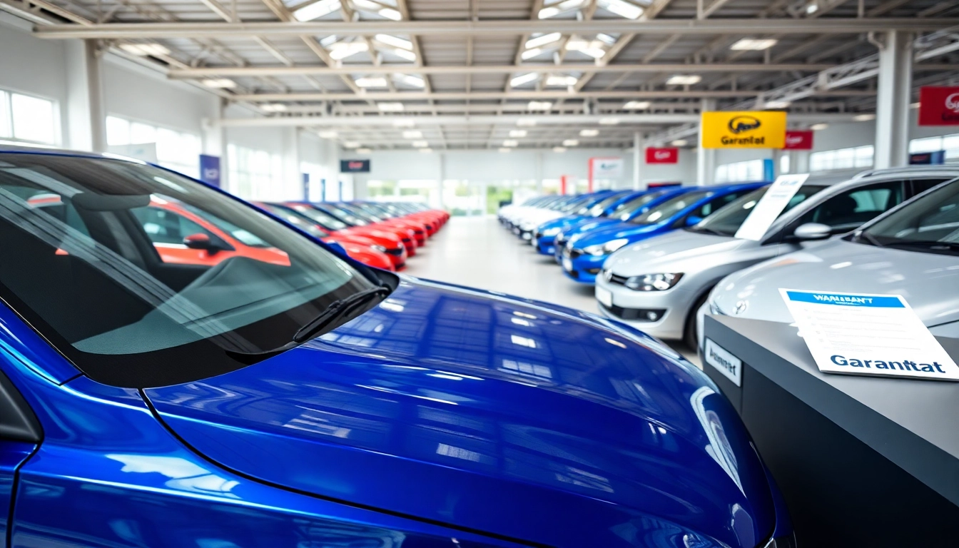 Găsiți auto second hand cu garantie într-un showroom modern cu mașini strălucitoare.