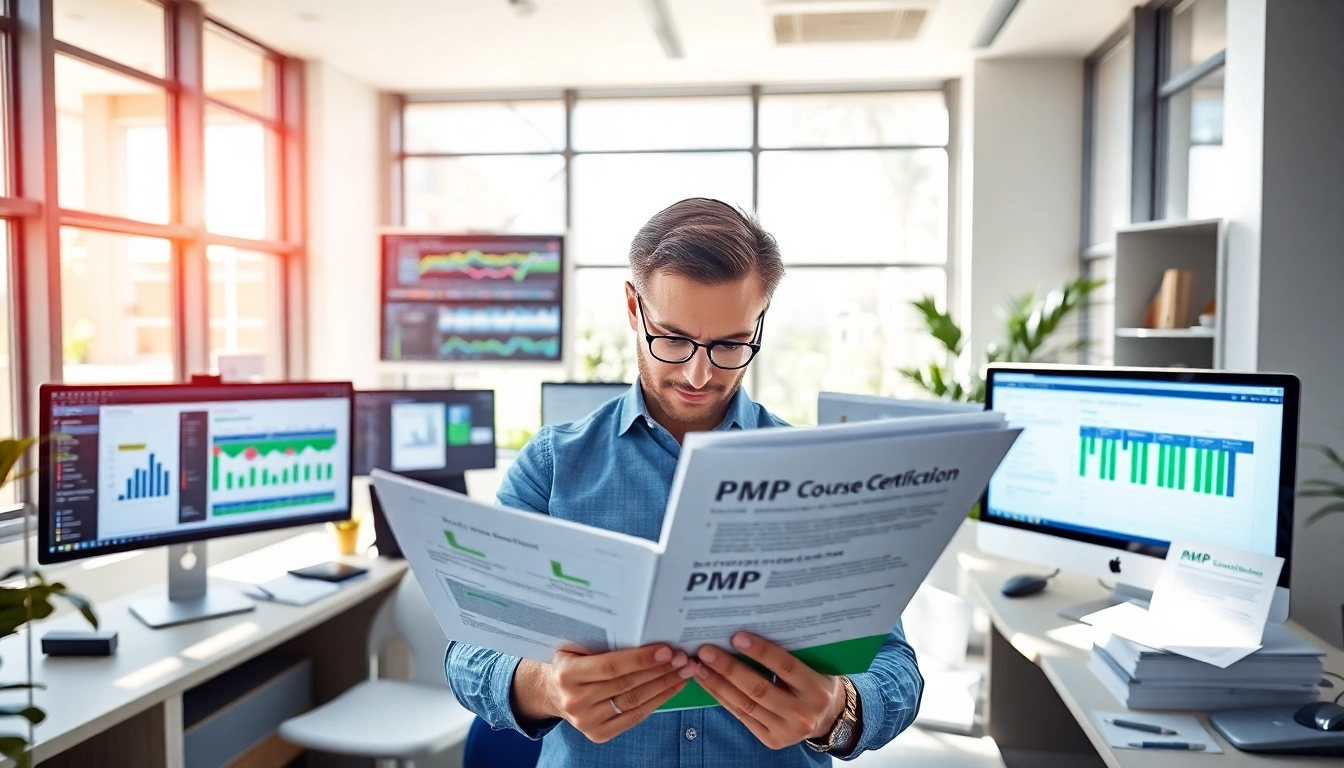 Learn how long does it take to get PMP certification with a focused project manager in a modern office setting.