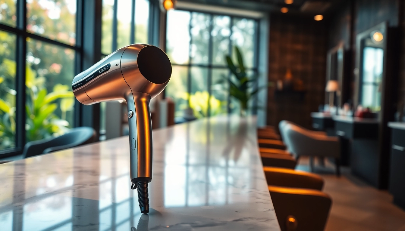 Style and dry hair effortlessly with this elegant Hair Dryer showcasing a sleek design.