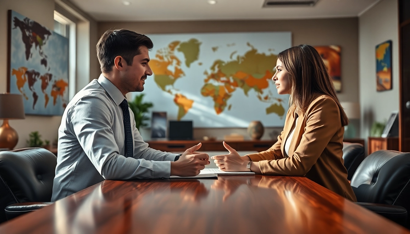 Connect with an immigration consultant barrie providing expert guidance in a welcoming office setting.