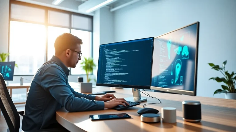 Utilize the api for midjourney to create unique AI-generated images in a modern workspace.