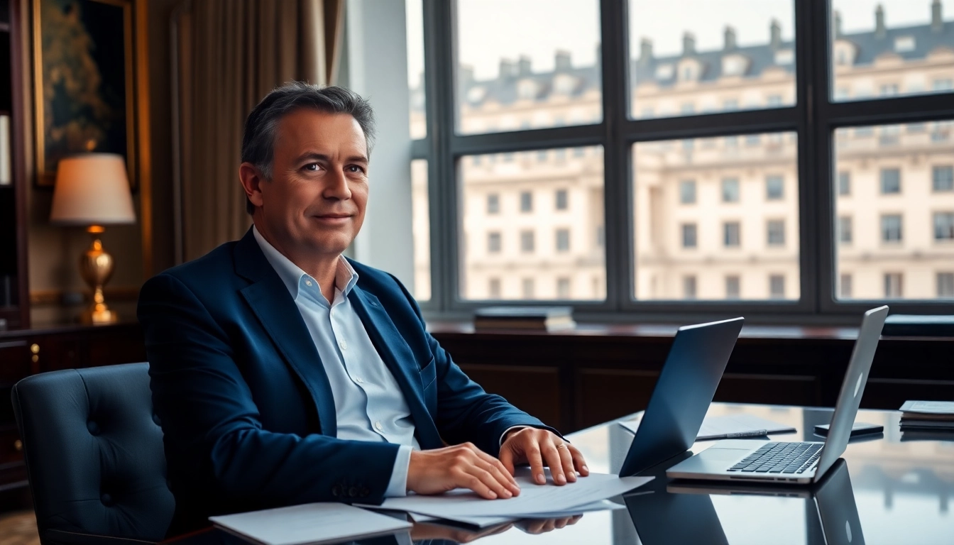 Réflexion sérieuse de François Bayrou, le nouveau premier ministre français, en bureau élégant.