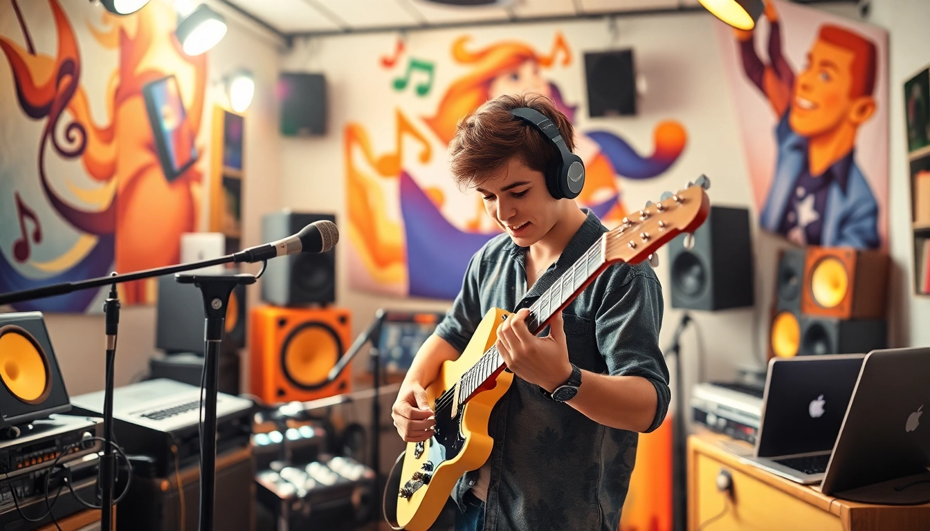 Engaging musician promoting their music through innovative spotify promotion strategies.