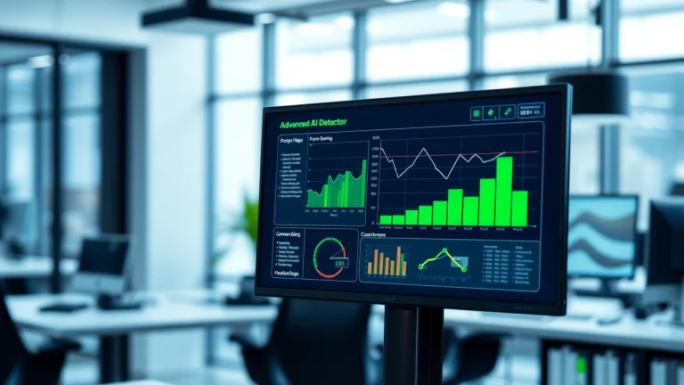Analyze text effectiveness using an advanced ai detector interface with dynamic analytics.