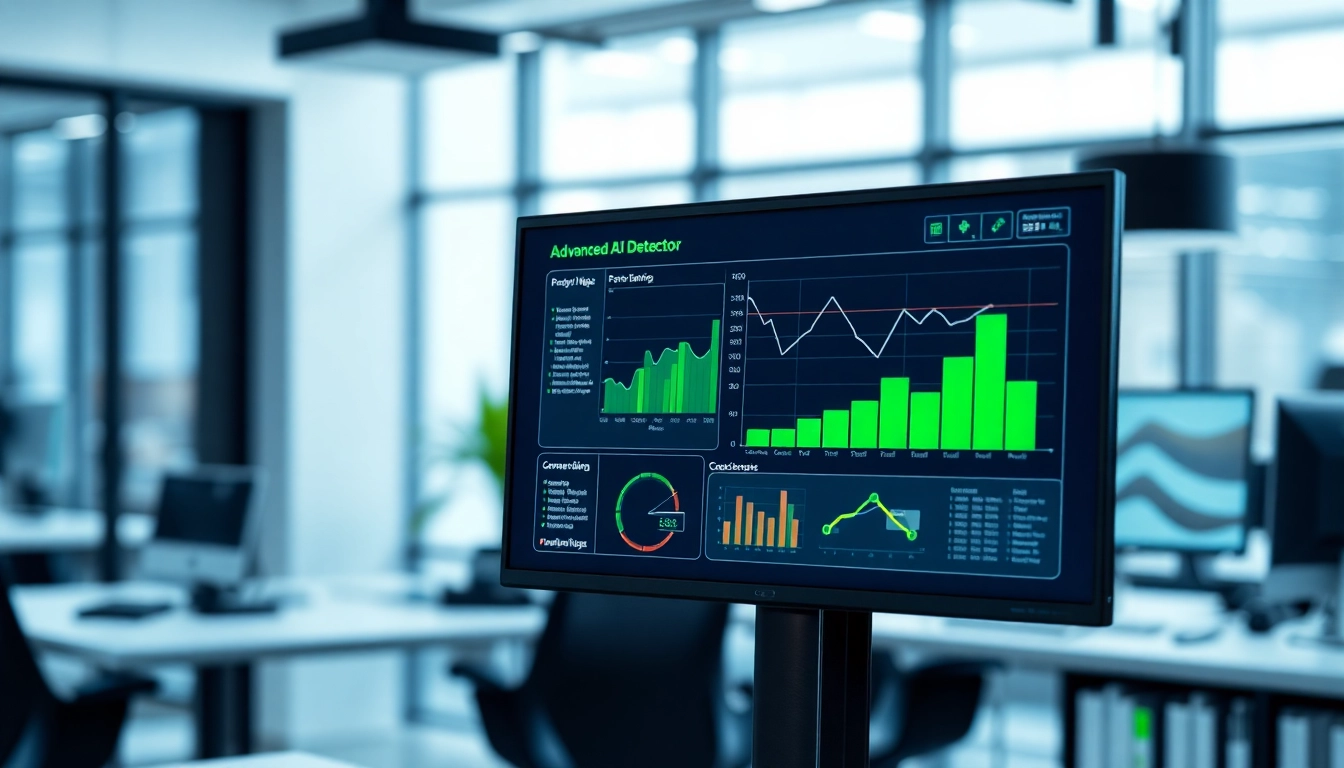 Analyze text effectiveness using an advanced ai detector interface with dynamic analytics.