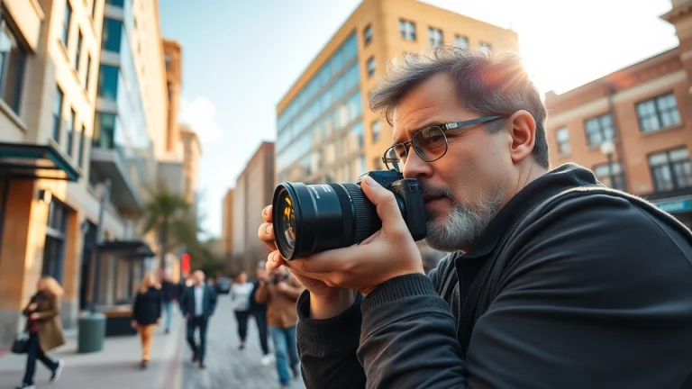 Engaging shot of a photography company Edmonton capturing vibrant urban scenes.
