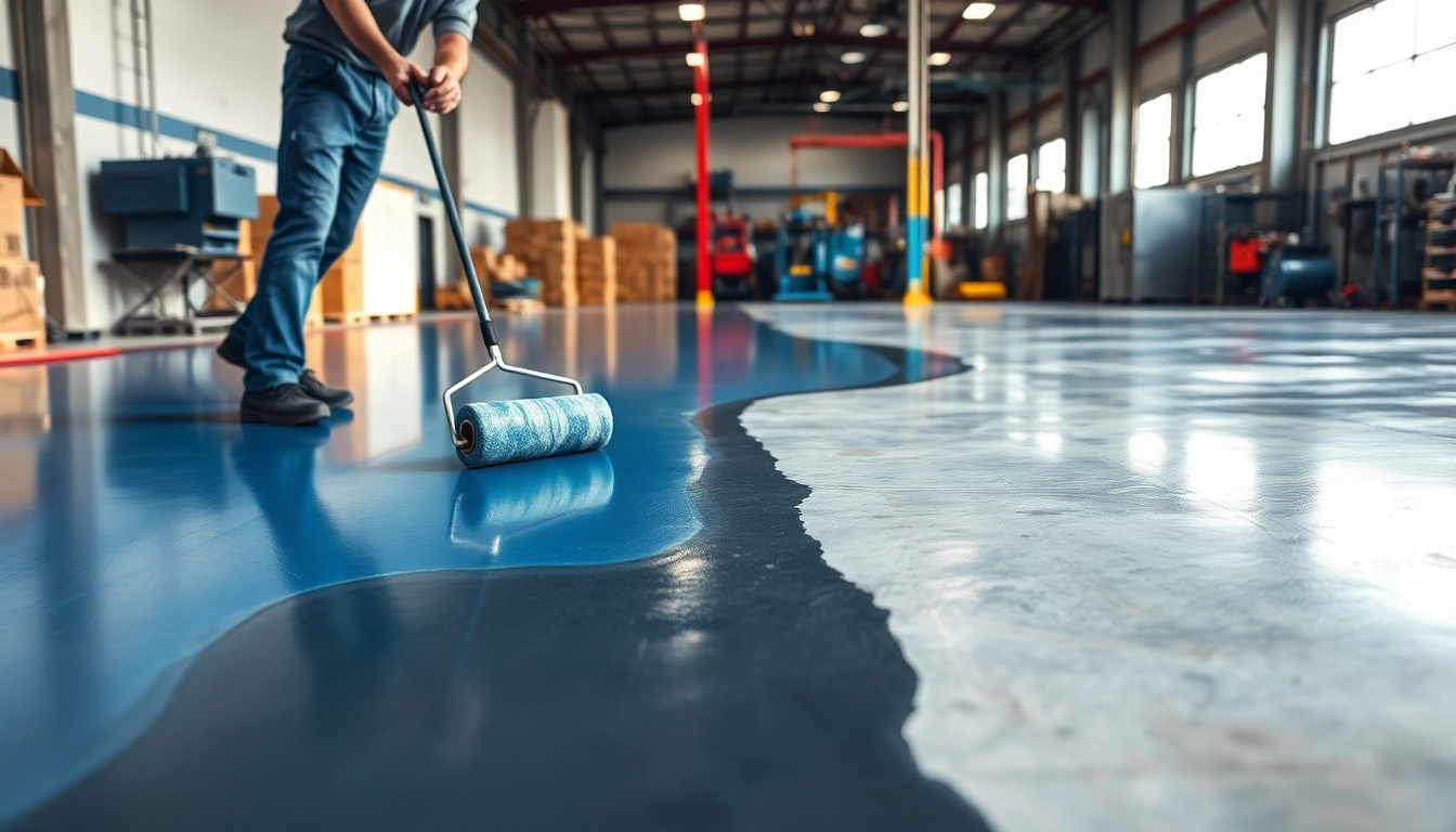 Apply poly floor coating Twin Cities for a durable, vibrant finish in industrial spaces.