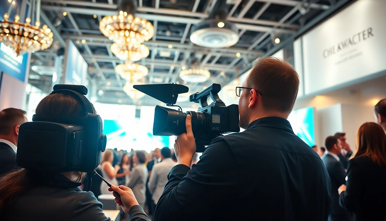 Capturing Miami Corporate Event Videography Photography at a bustling corporate event.