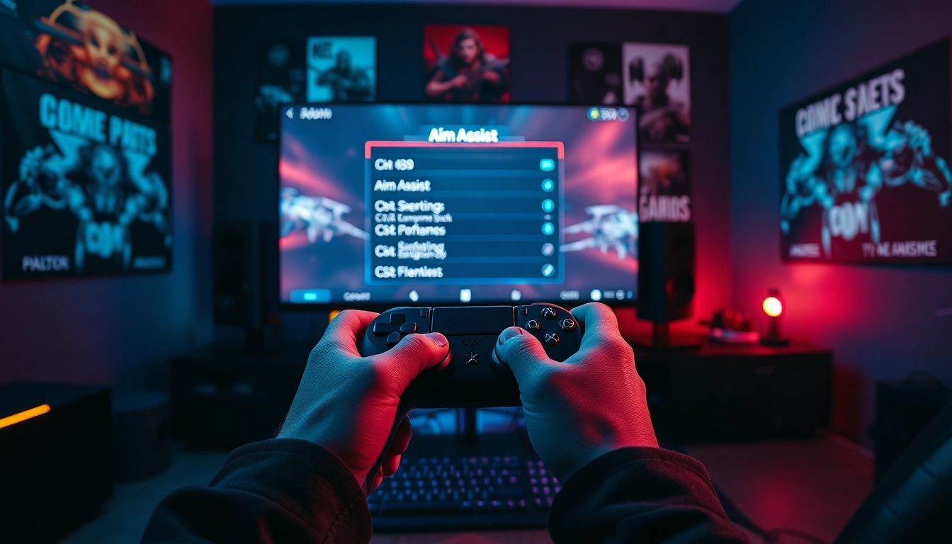 Enhance your gameplay with CS2 Aim Assist setup in a professional gaming environment.
