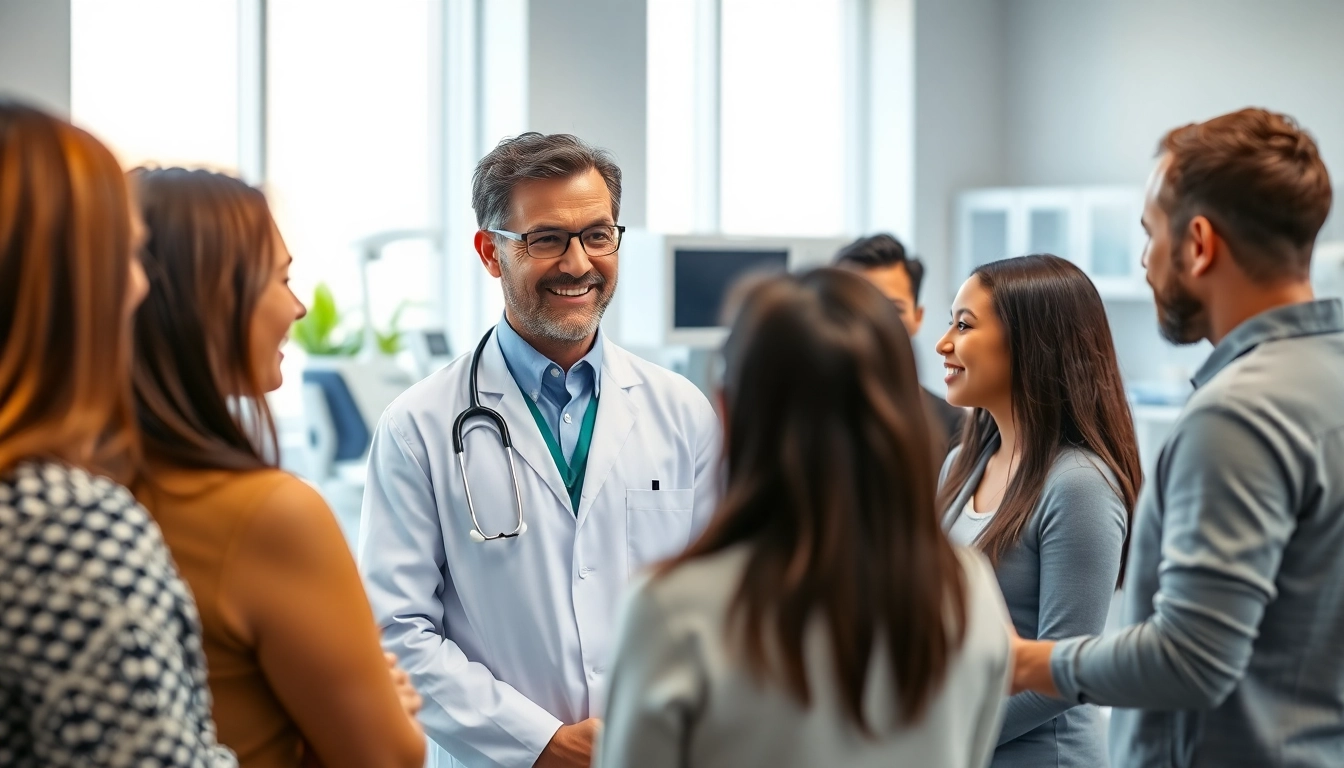 Consultation at a weight loss clinic in las vegas with professional health experts and clients.