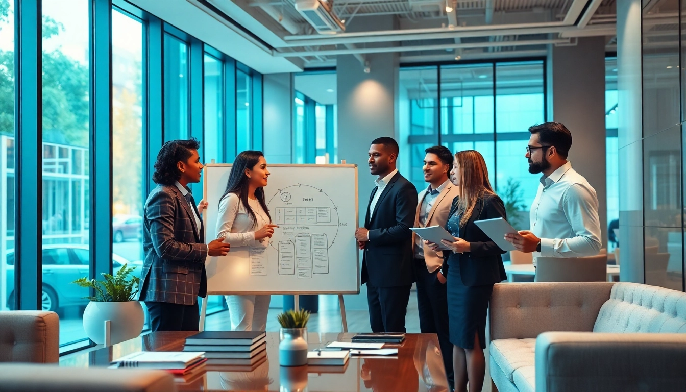 Collaborative business team at https://inbusinessphx.com engaged in strategy discussion.