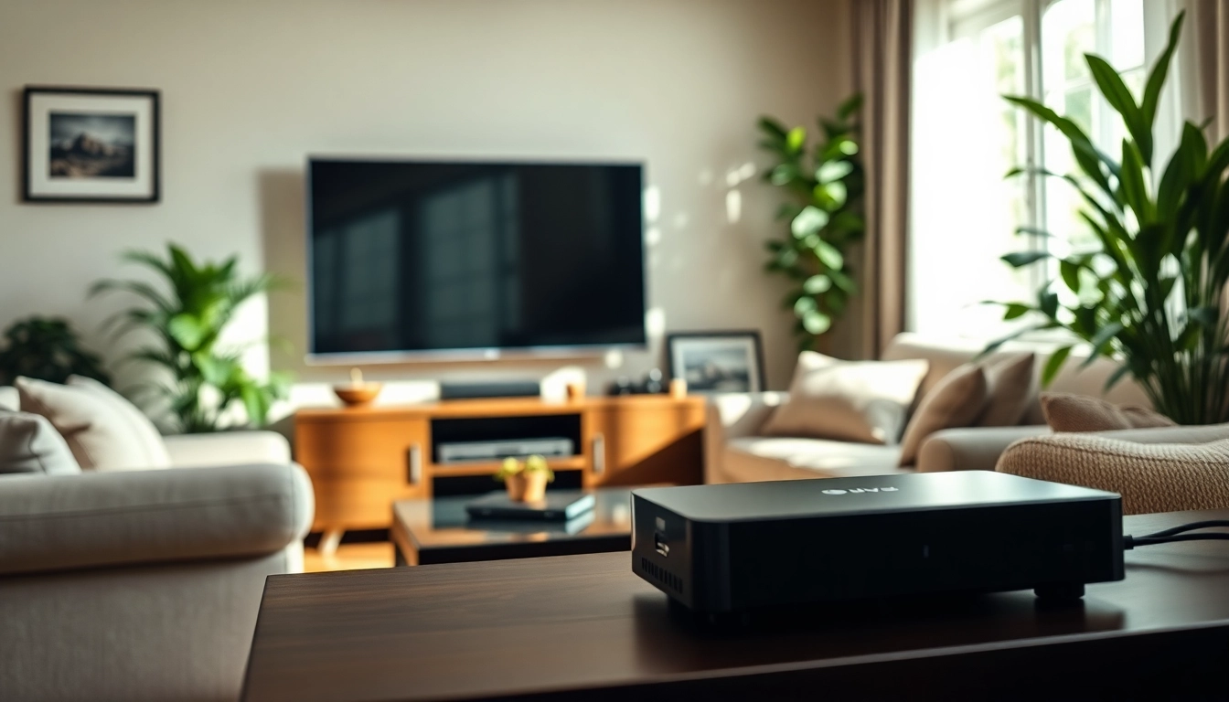 Profitez du Code iptv dans un salon moderne équipé de technologies de diffusion.