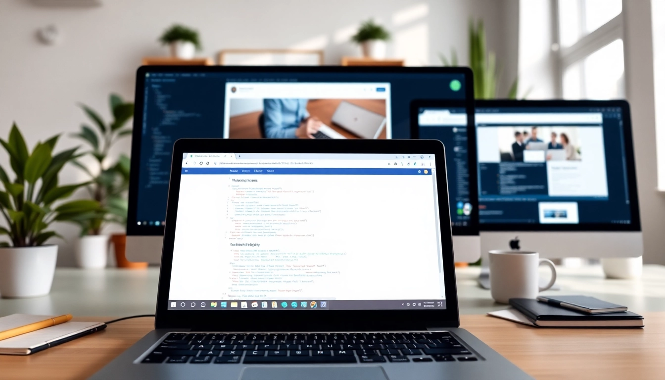 Capture stunning images with the website screenshot api displayed on a laptop screen in a modern workspace.