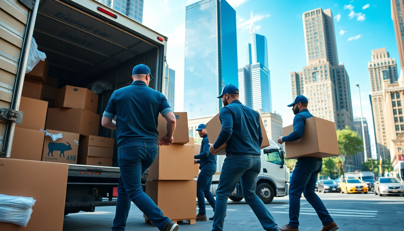 Best movers nyc assisting a family with professional packing in New York City