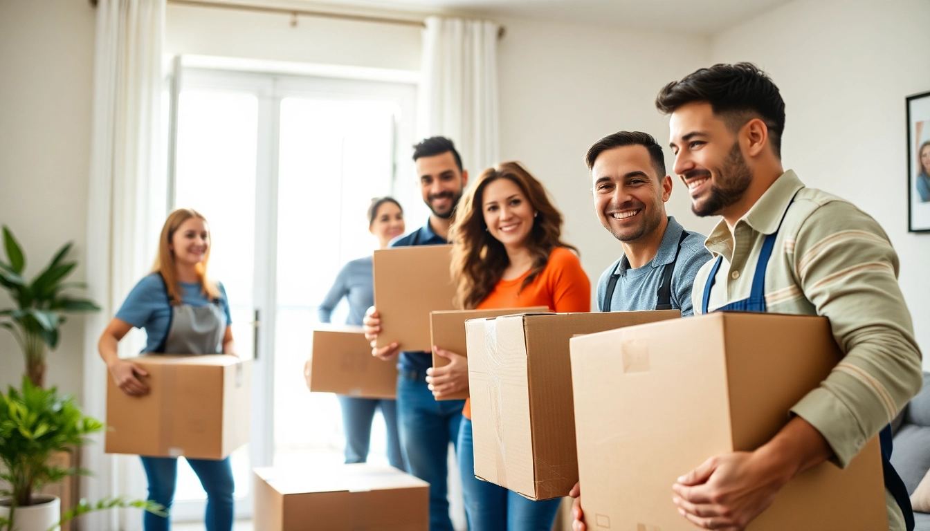 Reliable movers helping a family with their belongings, representing moving companies in Toronto Ontario.