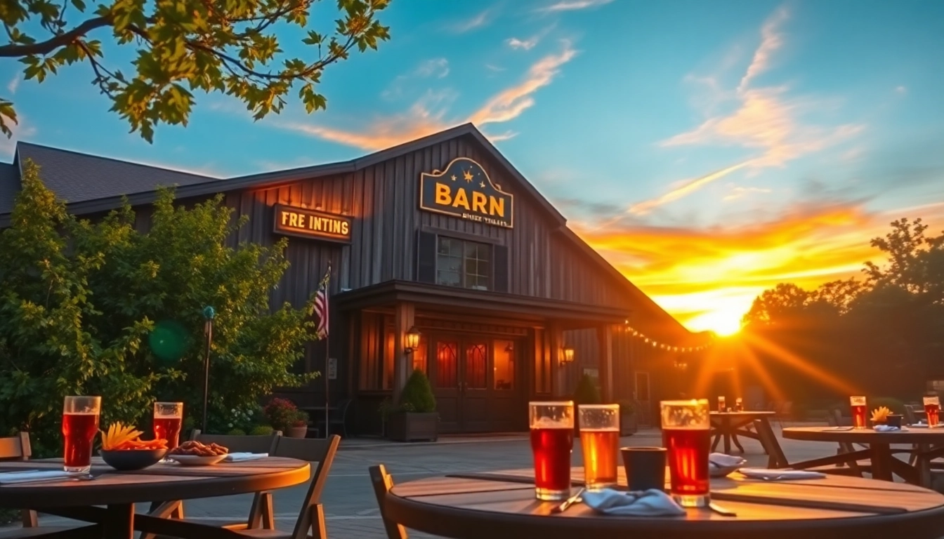 Experience the Firelight Barn Dinner Theater showcasing its inviting atmosphere and delicious BBQ dining.