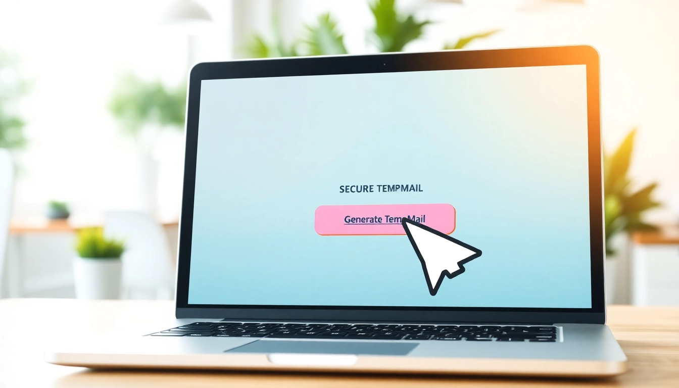 Generate a secure temp mail address using an interactive digital interface.