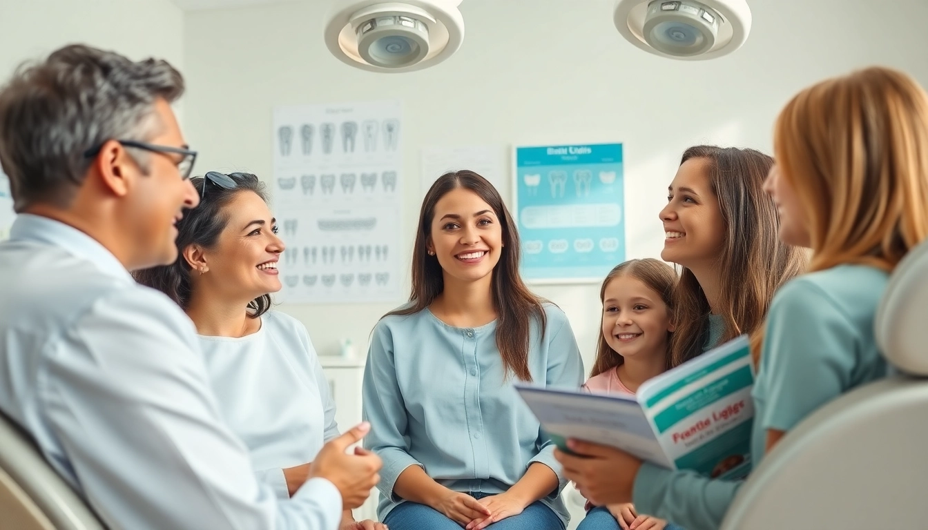Discussing braces cost Myrtle Beach options in a professional dental clinic setting.
