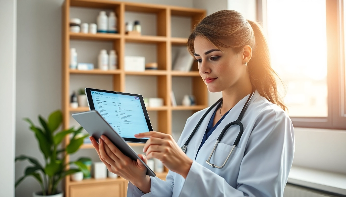 Streamlined interaction with eprescribing software in a professional healthcare environment.